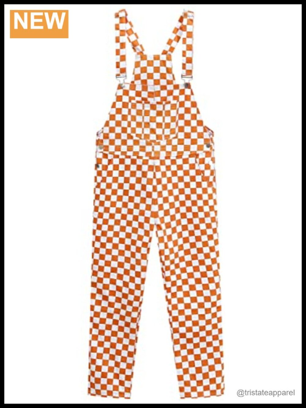 Women's 100% Cotton Checkered Bib Overalls Wide Leg Jumpsuit Loose Fit